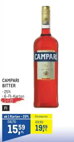Metro Campari bitter Angebot