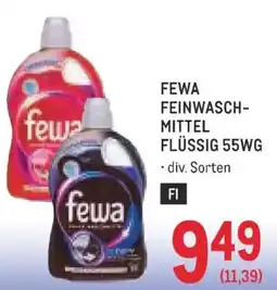 Metro Fewa feinwasch mittel flüssig 55wg Angebot