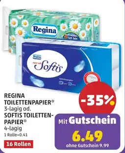 PENNY Regina toilettenpapier softis toiletten papier Angebot
