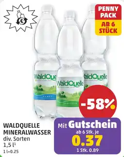 PENNY Waldquelle mineralwasser Angebot