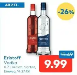 T&G Eristoff Vodka Angebot