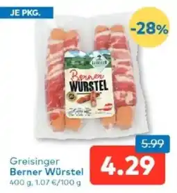 T&G Greisinger Berner Würstel Angebot
