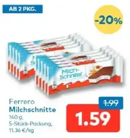 T&G Ferrero Milchschnitte Angebot