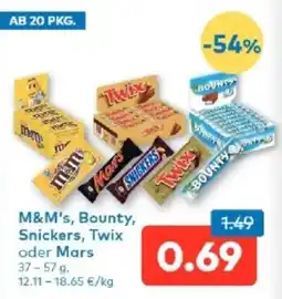 T&G M&M's, Bounty, Snickers, Twix oder Mars Angebot