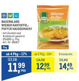 Metro Bauernland wiener kartoffel- puffer hausgemacht Angebot