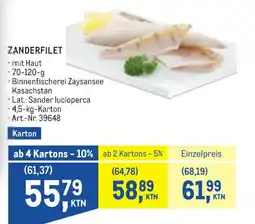 Metro Zanderfilet Angebot