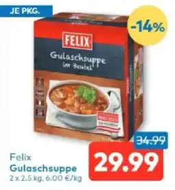 T&G Felix gulaschsuppe Angebot