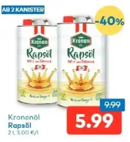 T&G Kronenöl Rapsöl Angebot