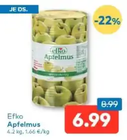 T&G Efko Apfelmus Angebot