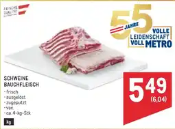 Metro Schweine bauchfleisch Angebot
