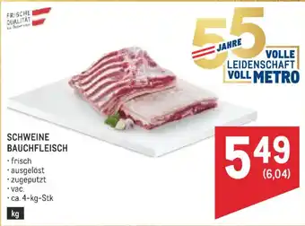 Metro Schweine bauchfleisch Angebot