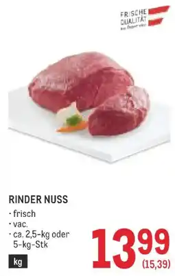 Metro Rinder nuss Angebot