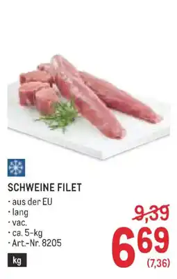Metro Schweine filet Angebot