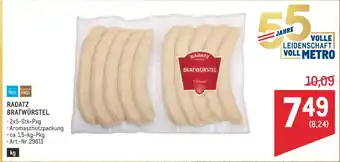 Metro Radatz bratwürstel Angebot