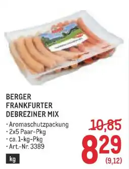 Metro Berger frankfurter debreziner mix Angebot