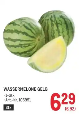 Metro Wassermelone gelb Angebot