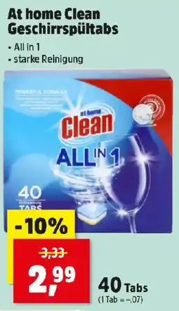 Thomas Philipps At home Clean Geschirrspültabs Angebot