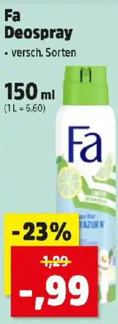 Thomas Philipps Fa Deospray Angebot