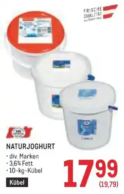 Metro Naturjoghurt Angebot