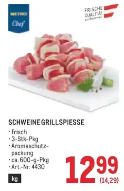 Metro Schweine grillspiesse Angebot