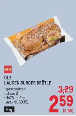 Metro Ölz laugen burger brötle Angebot