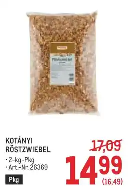 Metro Kotányi röstzwiebel Angebot