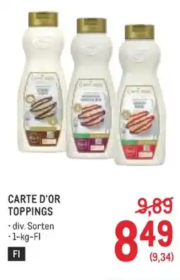 Metro Carte d'or toppings Angebot