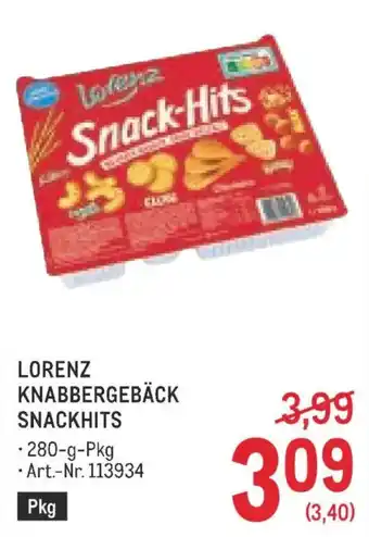 Metro Lorenz knabbergebäck snackhits Angebot