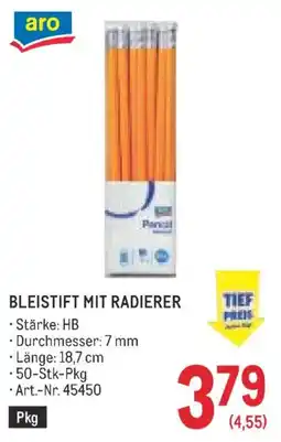 Metro Bleistift mit radierer Angebot