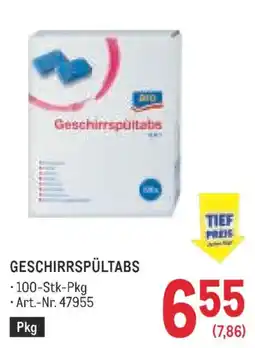 Metro Geschirrspültabs Angebot
