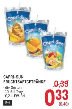 Metro Capri-sun fruchtsaftgetränke Angebot