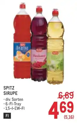 Metro Spitz sirupe Angebot