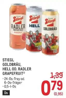 Metro Stiegl stiegl radler hell hell od. radler grapefruit Angebot