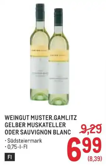 Metro Weingut muster.gamlitz gelber muskateller Angebot