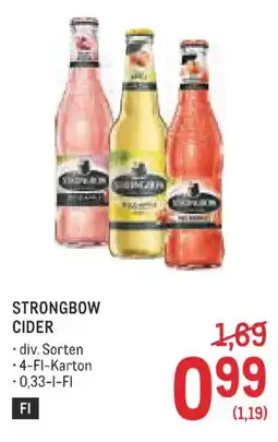 Metro Strongbow cider Angebot