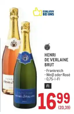 Metro Henri de verlaine brut Angebot