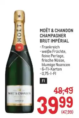 Metro Moet moët & chandon champagner brut impérial Angebot