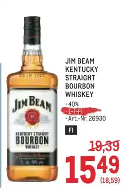 Metro Jim beam kentucky straight bourbon whiskey Angebot