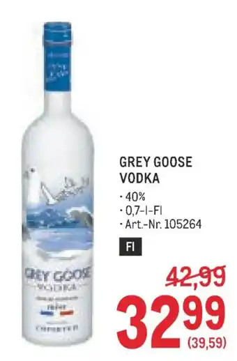 Metro Grey goose vodka Angebot
