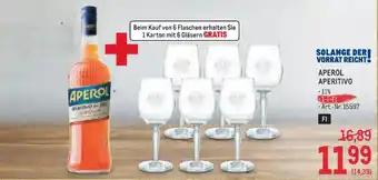 Metro Aperol aperitivo Angebot