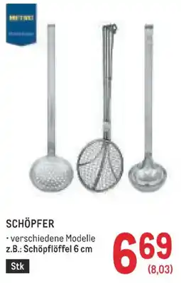 Metro Schöpfer Angebot