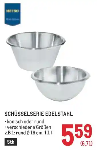 Metro Schüsselserie edelstahl Angebot
