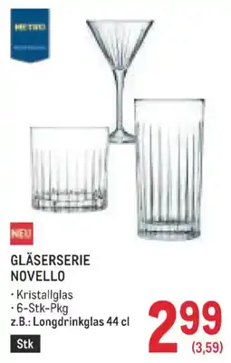 Metro Gläserserie novello Angebot