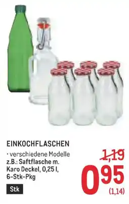 Metro Einkochflaschen Angebot