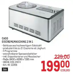 Metro Caso eiscrememaschine 2 in 1 Angebot