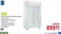 Metro Doppel glastürkühlschrank gsc2100 Angebot