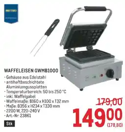 Metro Waffeleisen gwmb1000 Angebot