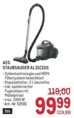 Metro Aeg staubsauger al31c1dg Angebot
