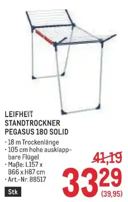 Metro Leifheit standtrockner pegasus 180 solid Angebot