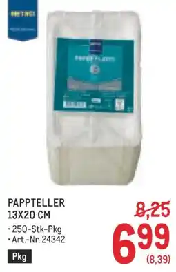 Metro Pappteller 13x20 cm Angebot